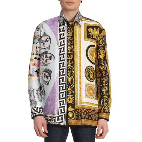 versace shirt mens vintage|1st copy versace shirt men.